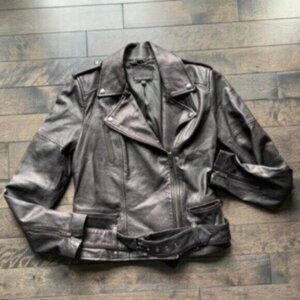 Banana Republic Lambskin Leather Moto Jacket